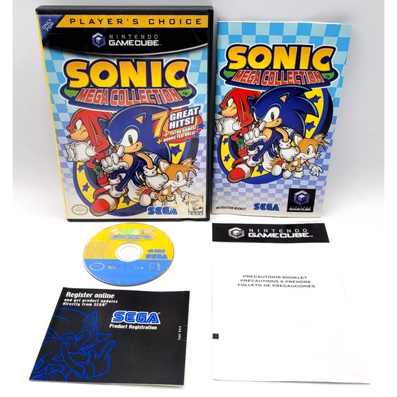 Sonic Mega Collection (Nintendo GameCube, 2002) CIB COMPLETE IN BOX - Picture 1 of 2